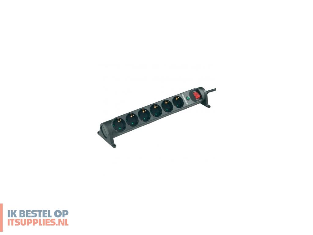 3042205-ergoxs_elec041_power_uitbreiding_6_ac-uitgangen_zwart