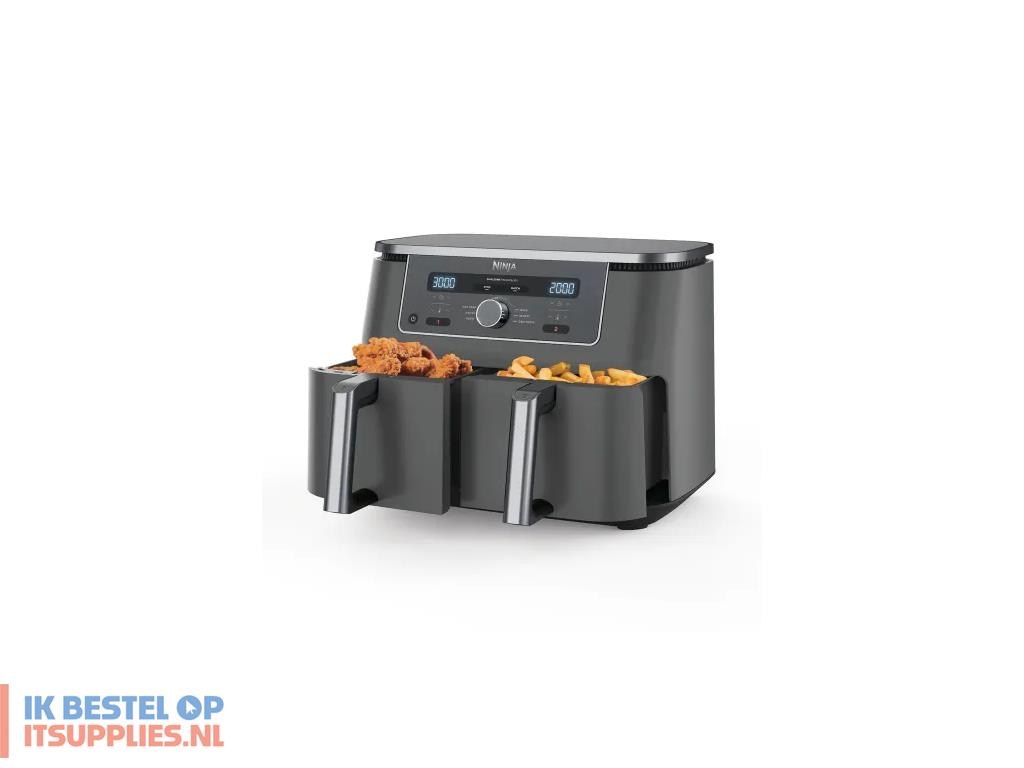 0259317-ninja_dz400eu_friteuse_dubbel_9-5_l_vrijstaand_2470_w_heteluchtfriteuse_grijs