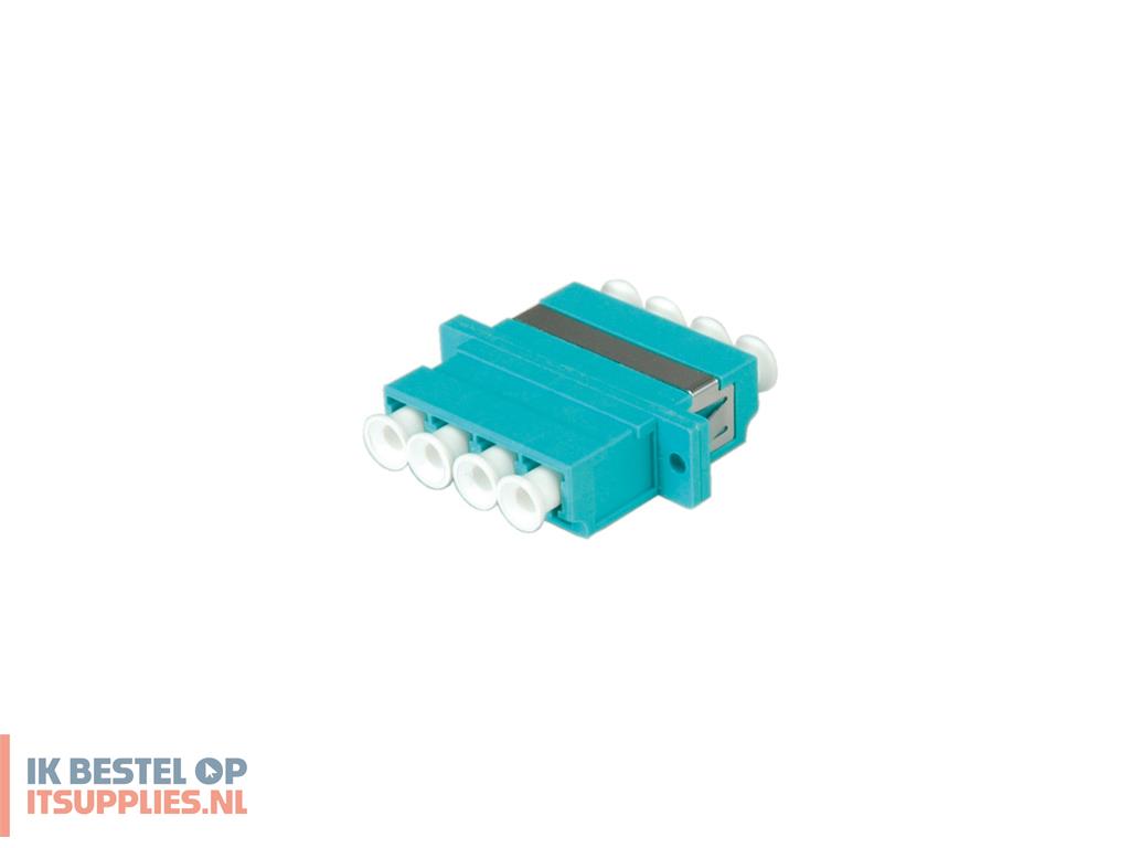 0343086-value_fibre_optic_adapter_lc_quadruple-_om3_pb_glasvezeladapter