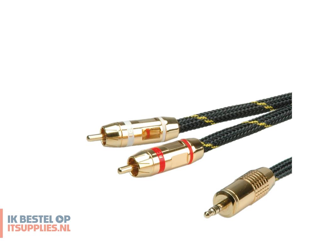 1701535-roline_11094273_audio_kabel_2-5_m_35mm_2_x_rca_zwart-_goud