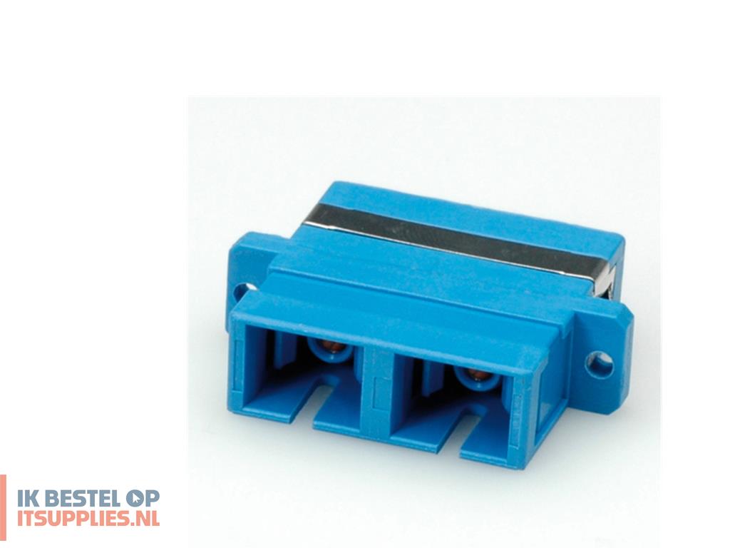 0245729-roline_fibre_optic_adapter_sc_duplex_multimode_pb_glasvezeladapter_scsc_1_stuks_blauw