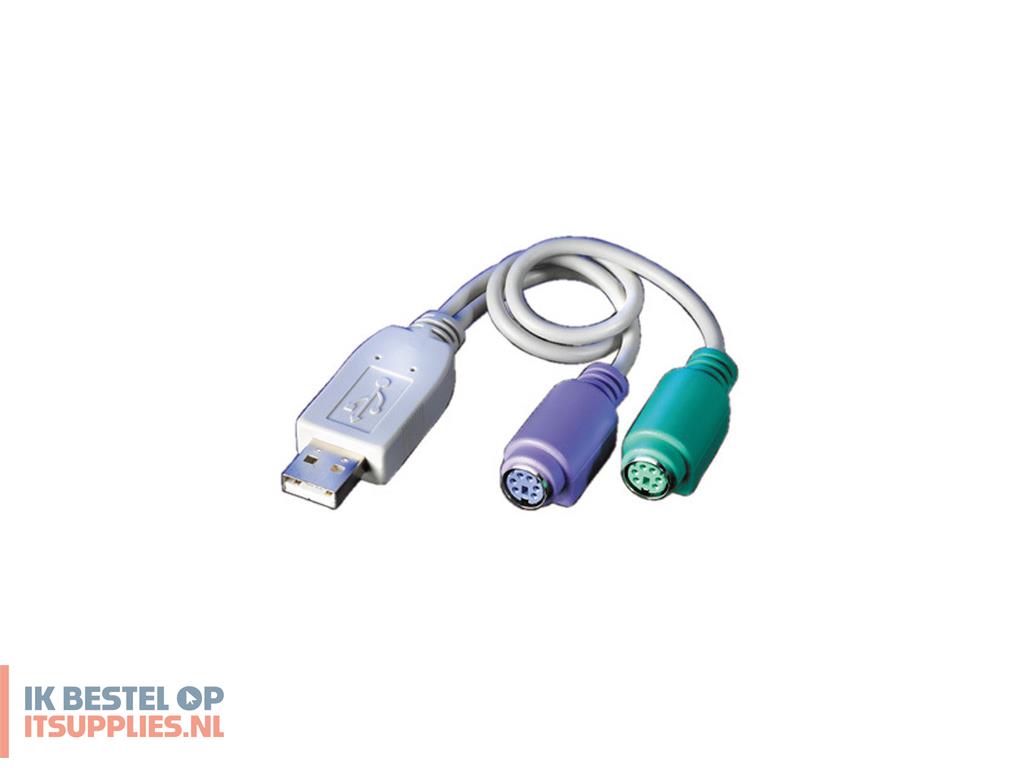 3454170-value_usb_to_2x_ps2_ps2-kabel_0-3_m_2x_6-p_mini-din_usb_a_grijs