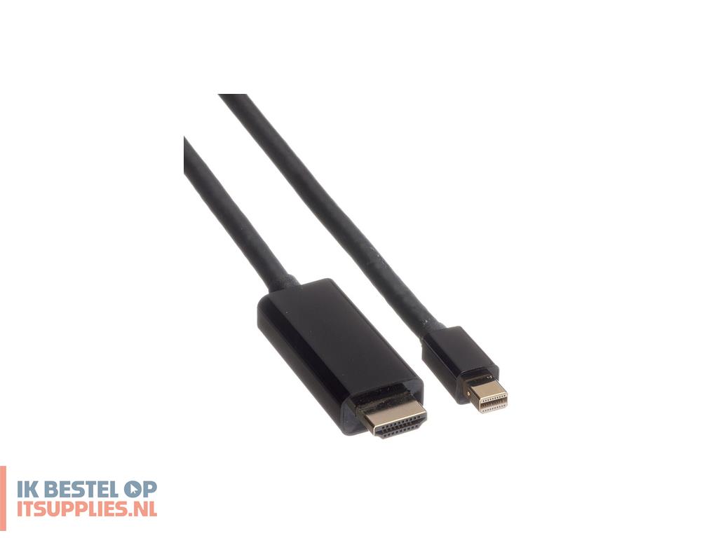 0410143-roline_11045797_video_kabel_adapter_3_m_mini_displayport_zwart