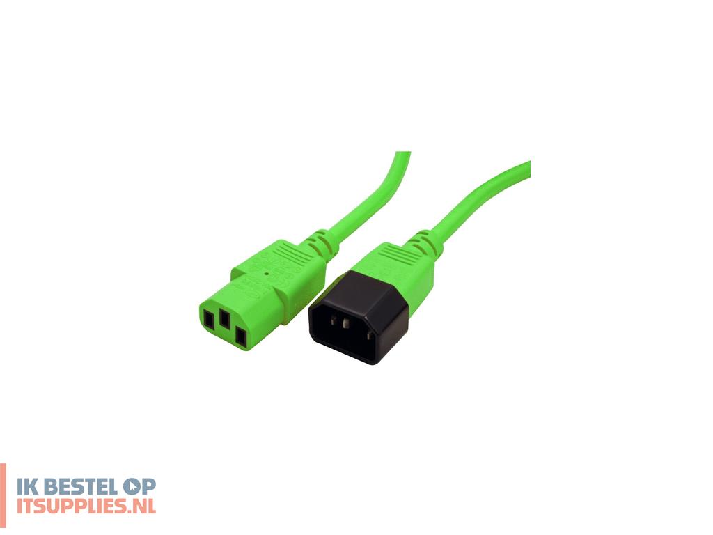 1725209-roline_19081528_electriciteitssnoer_groen_0-8_m_c14_stekker_c13_stekker