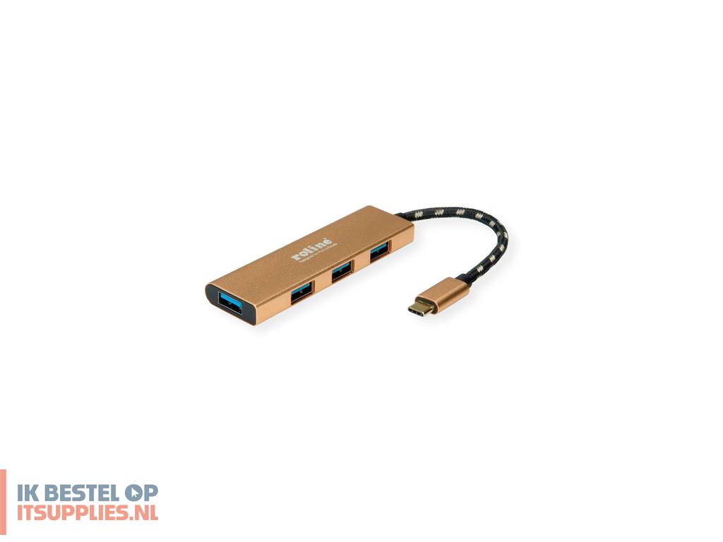 1804550-roline_14025039_interface_hub_usb_32_gen_1_31_gen_1_type-c_5000_mbits_goud