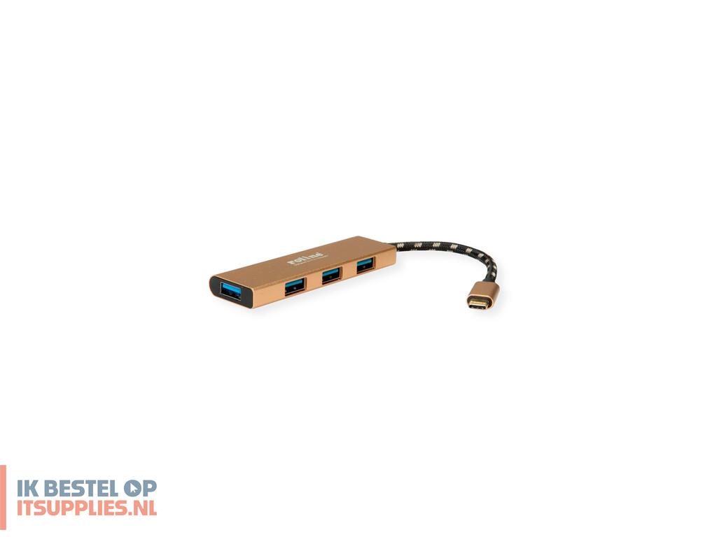 1807229-roline_14025039_interface_hub_usb_32_gen_1_31_gen_1_type-c_5000_mbits_goud