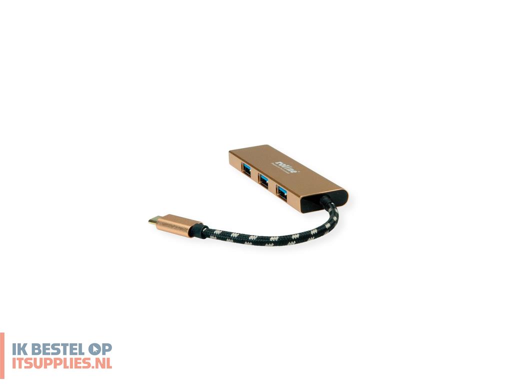 1808487-roline_14025039_interface_hub_usb_32_gen_1_31_gen_1_type-c_5000_mbits_goud