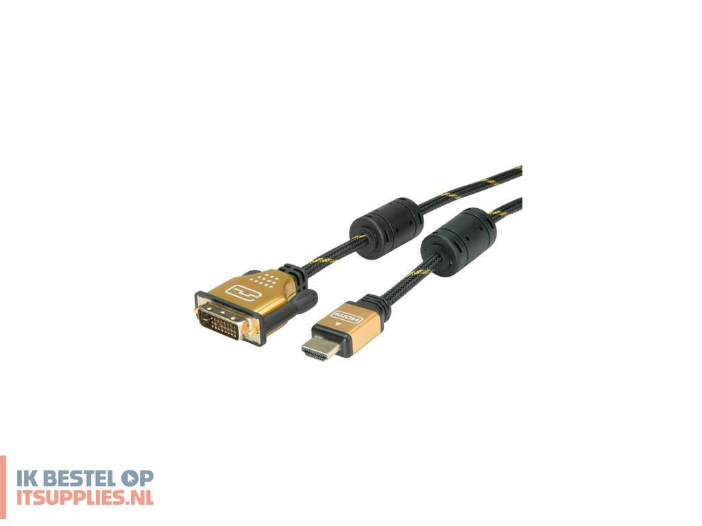 3023377-roline_11045890_video_kabel_adapter_1_m_hdmi_dvi_zwart-_goud