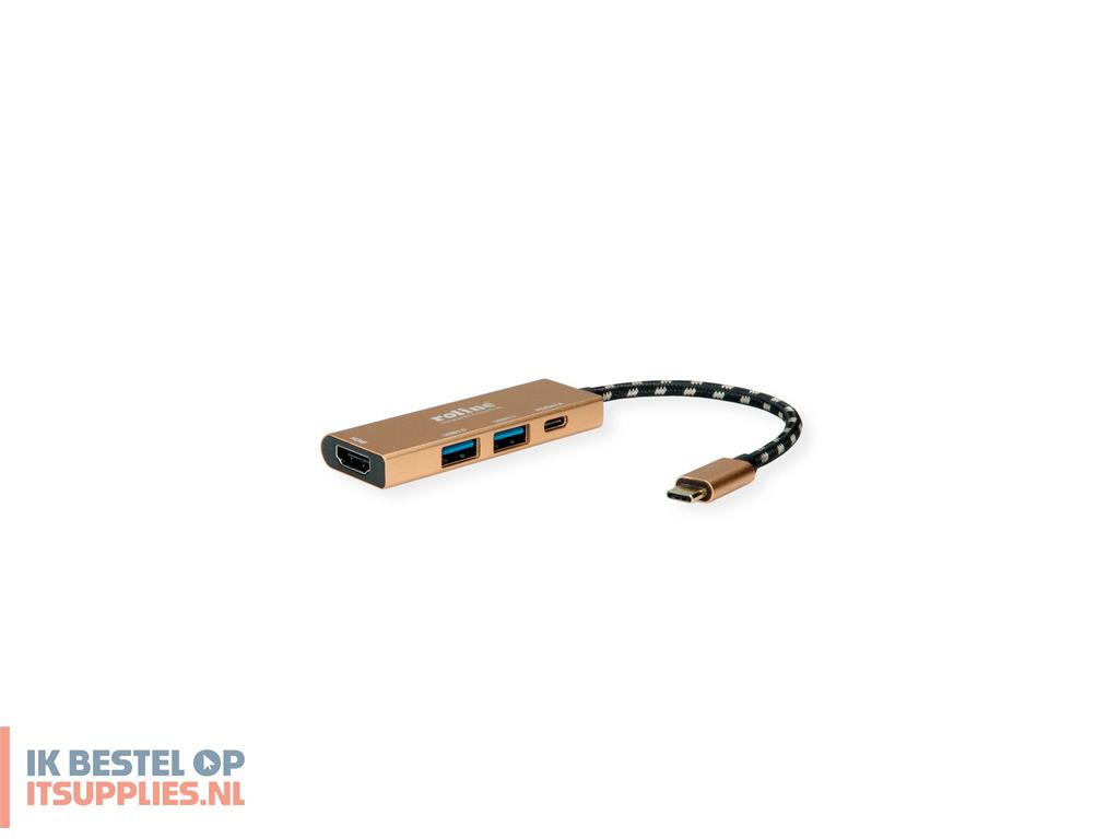 1725334-roline_12021119_laptop_dock_poortreplicator_bedraad_usb_32_gen_2_31_gen_2_type-c_goud