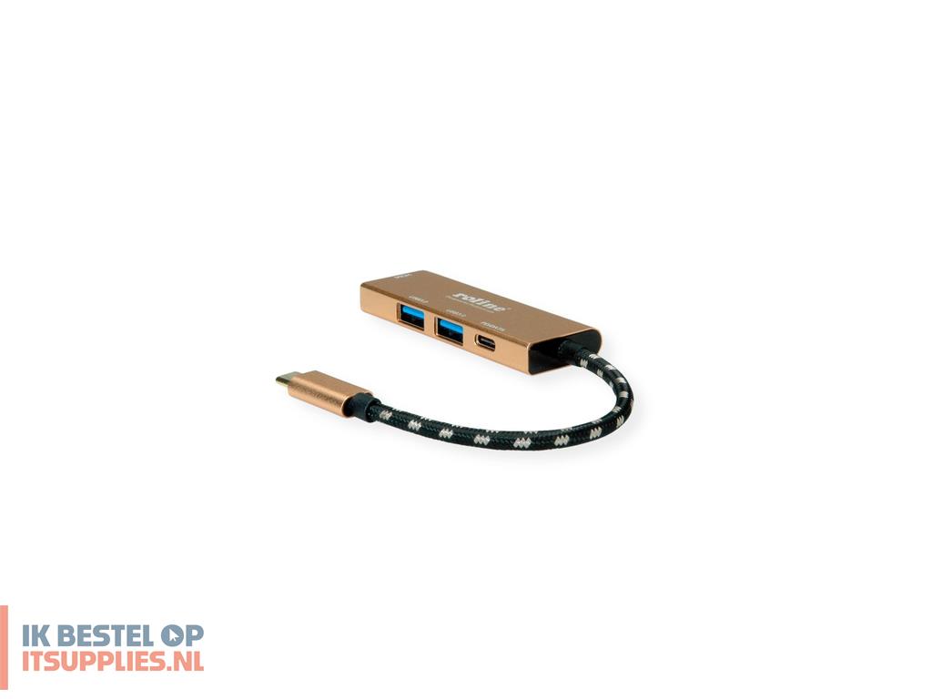 1728565-roline_12021119_laptop_dock_poortreplicator_bedraad_usb_32_gen_2_31_gen_2_type-c_goud