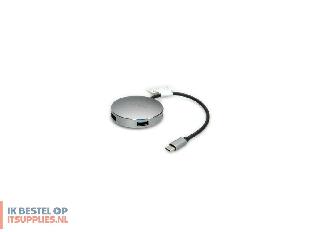 1805631-roline_14025036_interface_hub_usb_32_gen_1_31_gen_1_type-c_5000_mbits_zwart-_roestvrijstaal