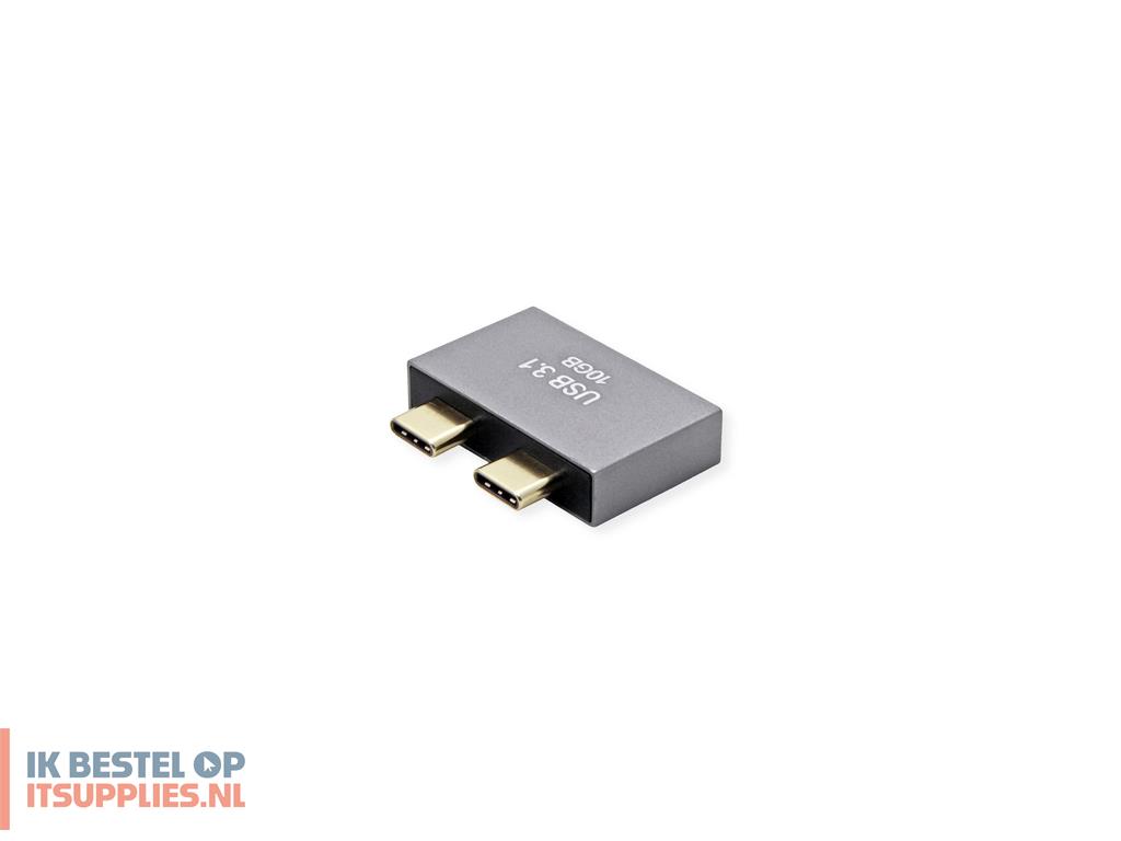 4813417-roline_12032945_tussenstuk_voor_kabels_2x_usb_type_c_zilver