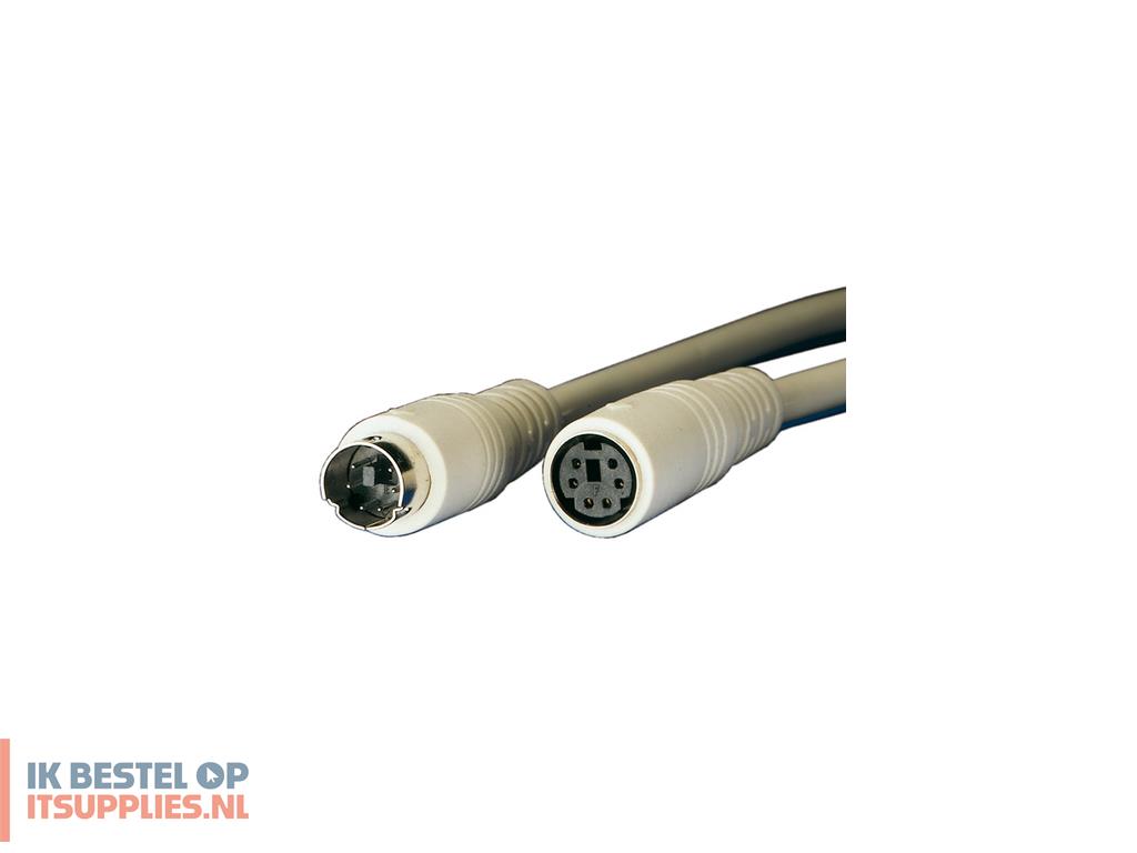 4808861-roline_6m_2xps2_ps2-kabel_6-p_mini-din_beige