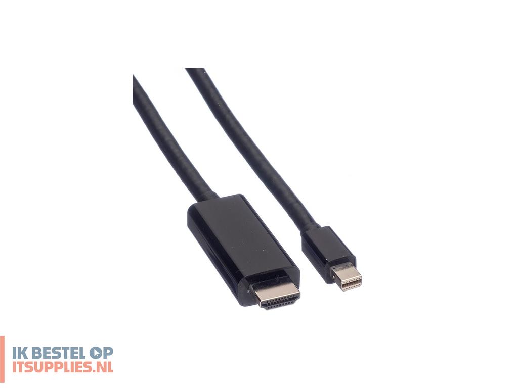 1538511-value_11995796_video_kabel_adapter_2_m_mini_displayport_zwart