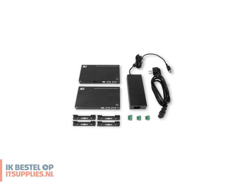 3105804-act_ac7110_audiovideo_extender_av-zender_ontvanger_zwart
