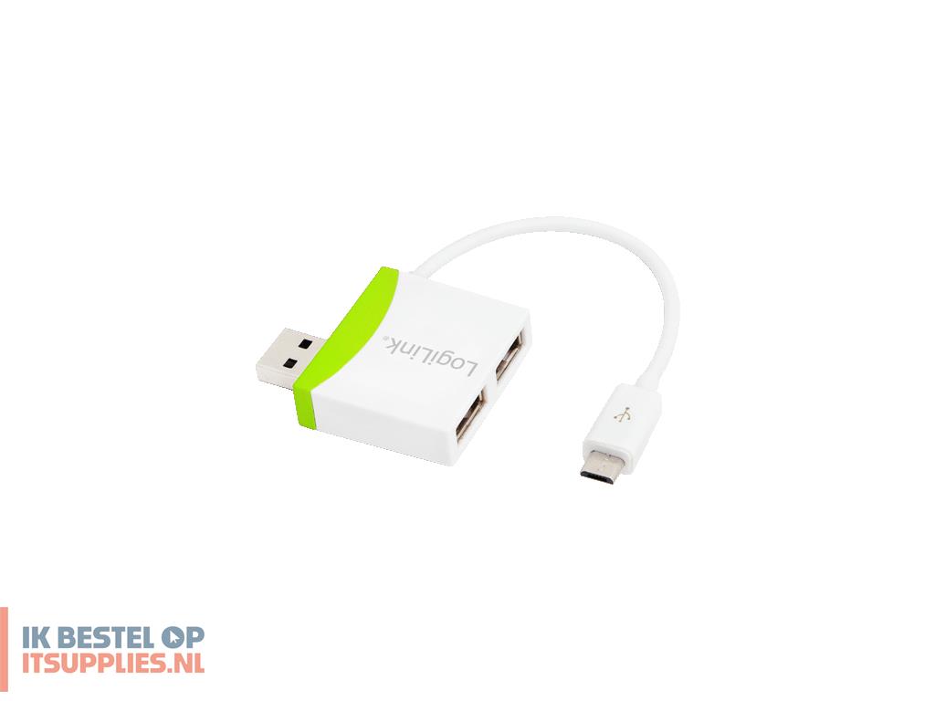 3406859-logilink_ua0180_interface_hub_480_mbits_groen-_wit