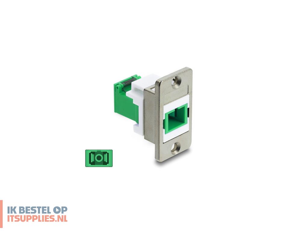 0528191-delock_91104_glasvezeladapter_scsc_1_stuks_wit-_zilver-_groen