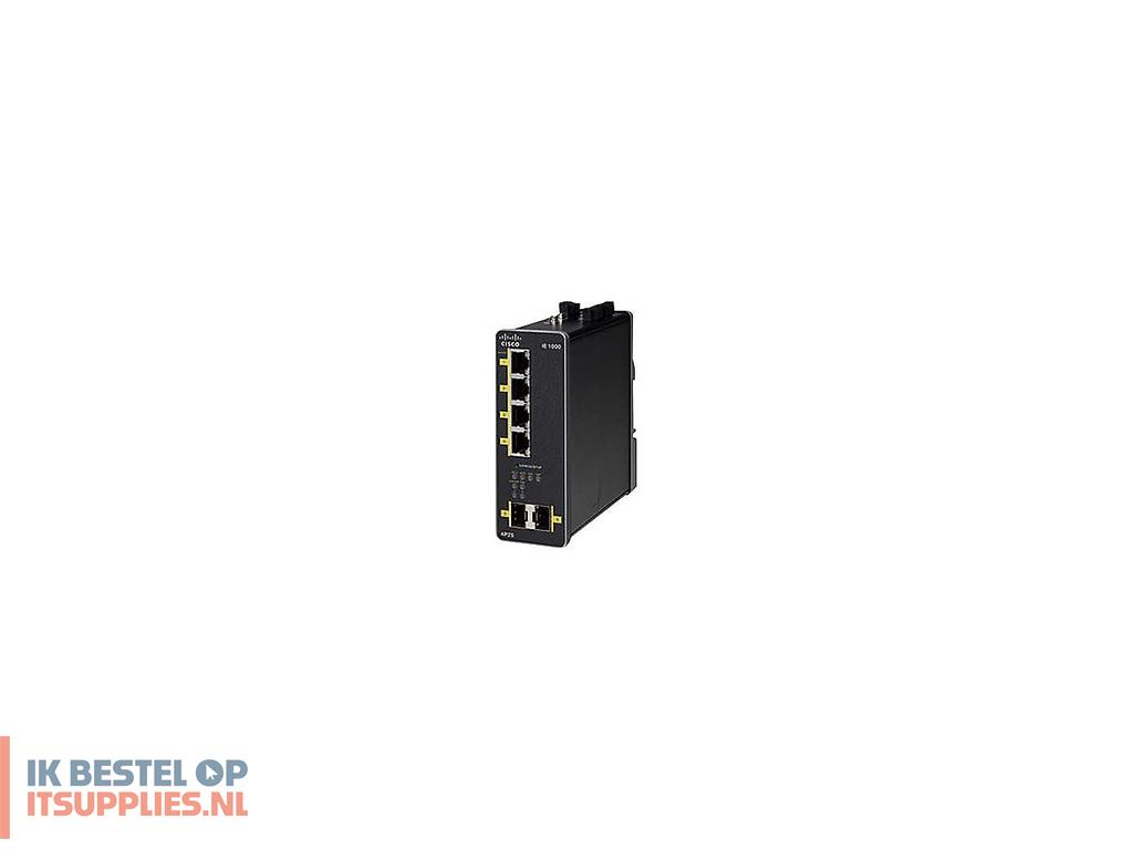 0600984-cisco_ie_1000-4p2s-lm-_refurbished_managed_gigabit_ethernet_101001000_power_over_ethernet_poe_zwart