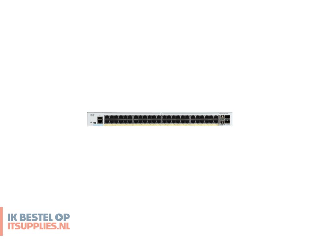 0403773-cisco_c1000-48fp-4x-l_managed_l2_gigabit_ethernet_101001000_power_over_ethernet_poe_grijs