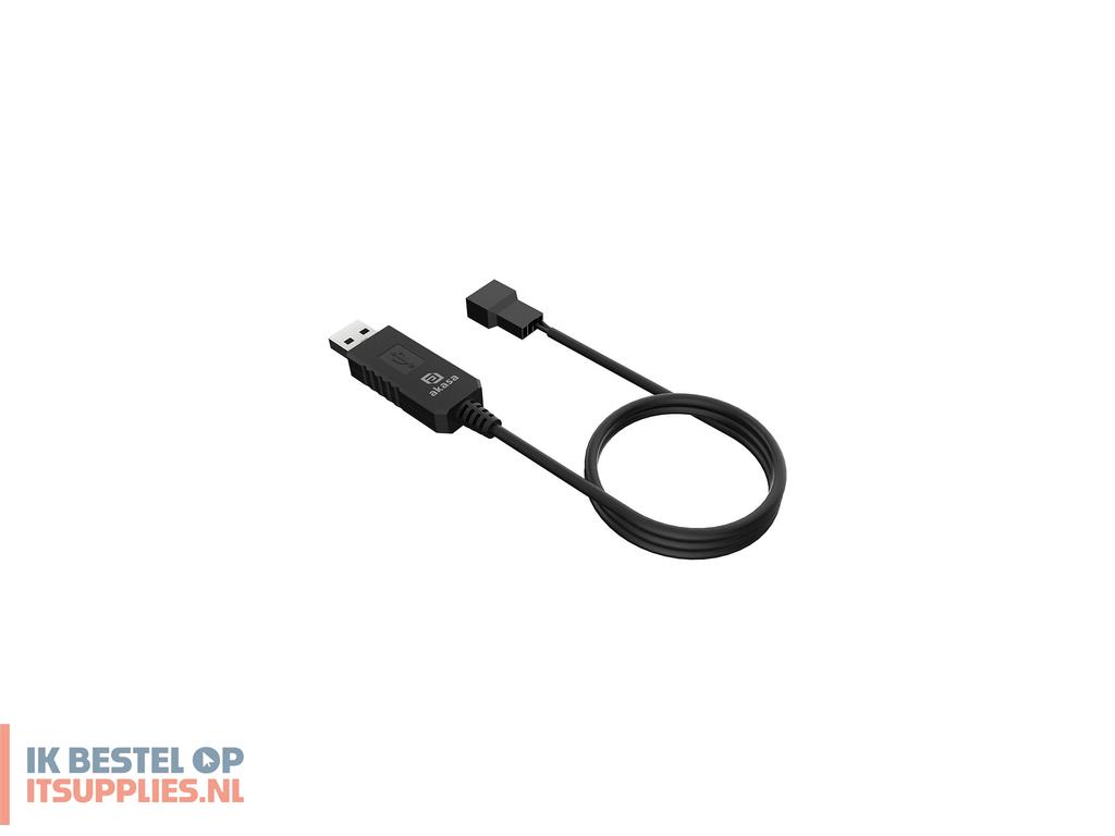 1118183-akasa_ak-cbfa10-60bk_tussenstuk_voor_kabels_3-pin_or_4-pin_usb_type-a_zwart