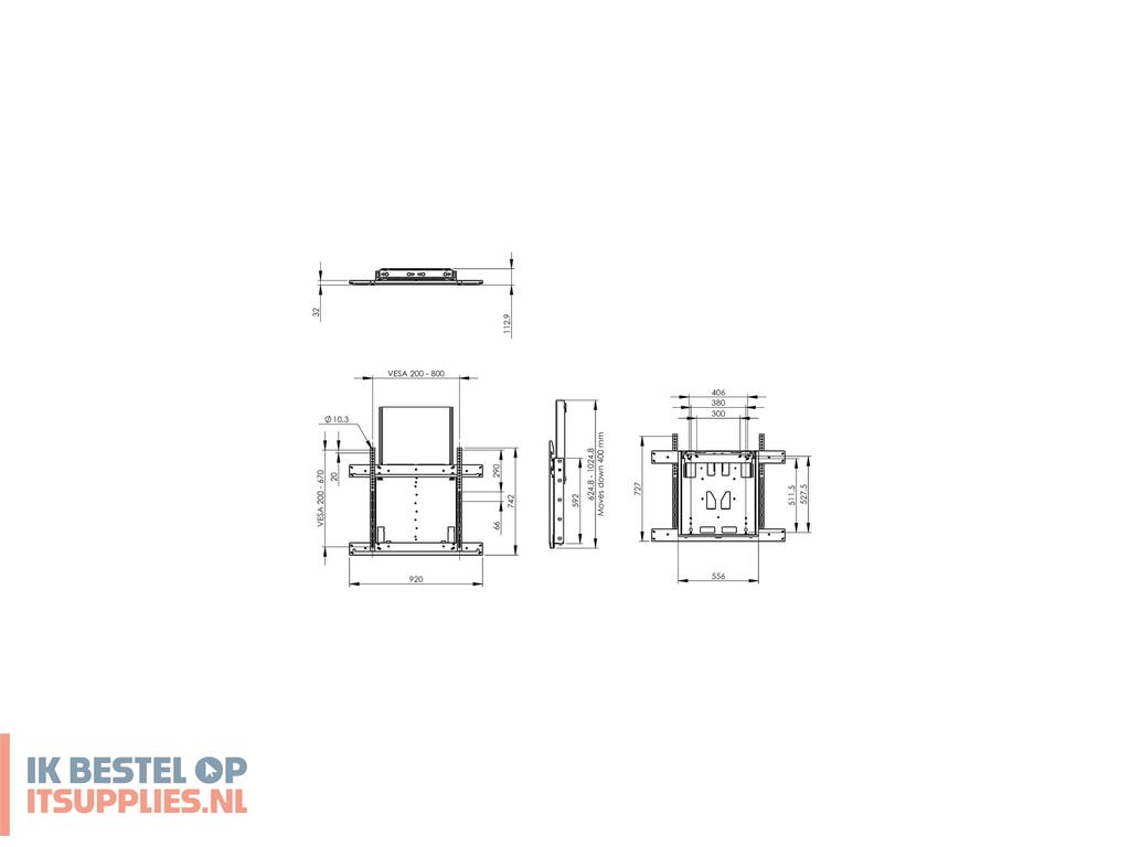 1544560-smartmetals_sbbw0400-37_bevestiging_voor_signage-beeldschermen_2-18_m_86_zwart