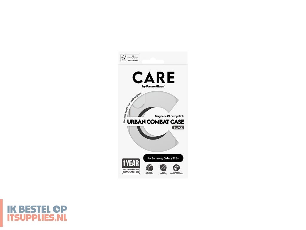 4815984-panzerglass_care_by__urban_combat_case_transparent_w_black_qi_compatible_samsung_galaxy_s25_mobiele