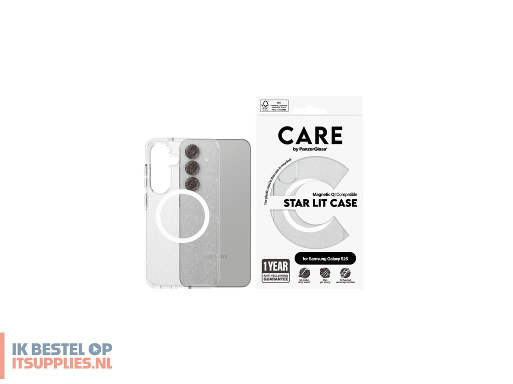 4749420-panzerglass_care_by__star_lit_case_w_white_qi_compatible_samsung_galaxy_s25_mobiele_telefoon_behuizingen