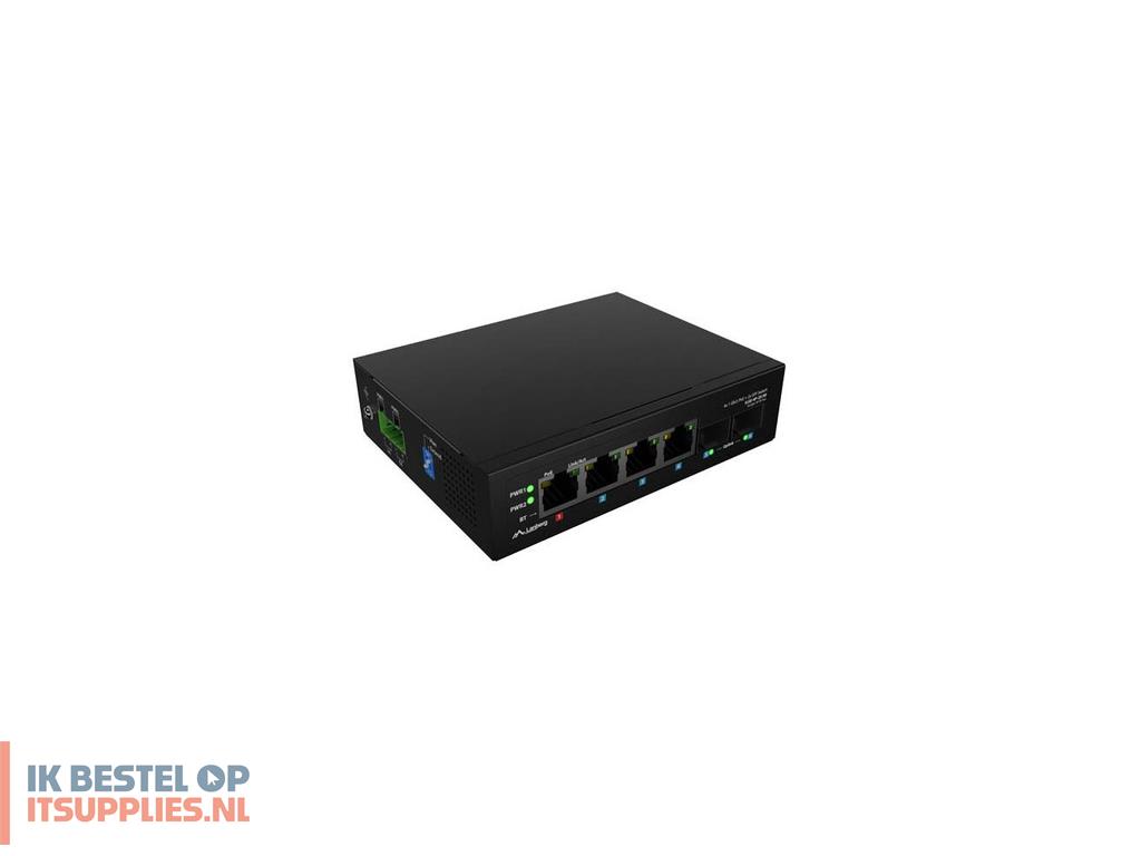 3033845-lanberg_ilge-4p-2s-90_netwerk-switch_unmanaged_fast_ethernet_10100_power_over_ethernet_poe_1u_zwart