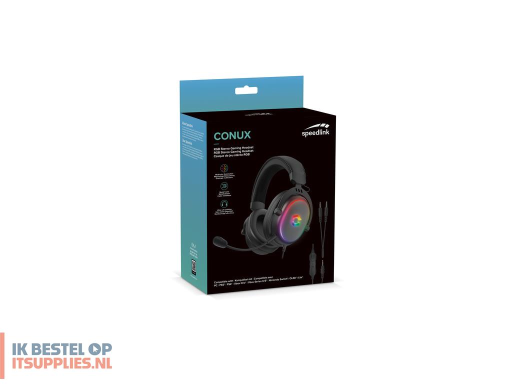 3353421-speedlink_conux_rgb_headset_bedraad_hoofdband_gamen_usb_type-a_zwart