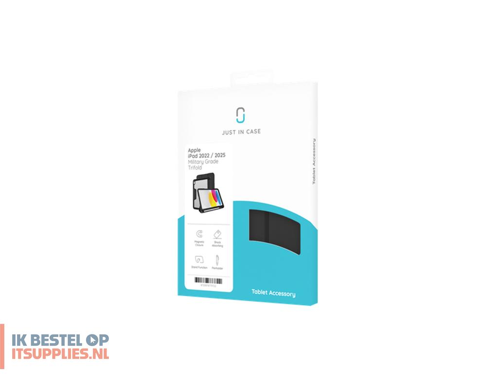 1709274-just_in_case_tap2733mt1_tabletbehuizing_27-9_cm_11_flip_case_zwart