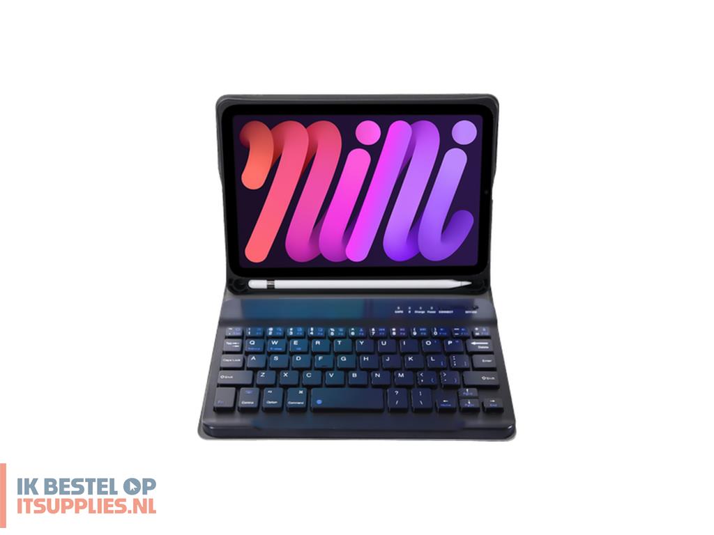 0011613-just_in_case_8503879_tabletbehuizing_21-1_cm_83_flip_case_zwart