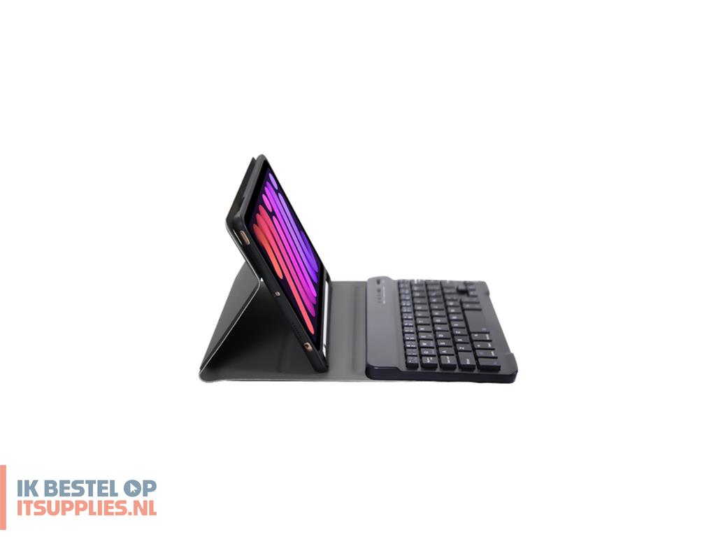 0013173-just_in_case_8503879_tabletbehuizing_21-1_cm_83_flip_case_zwart