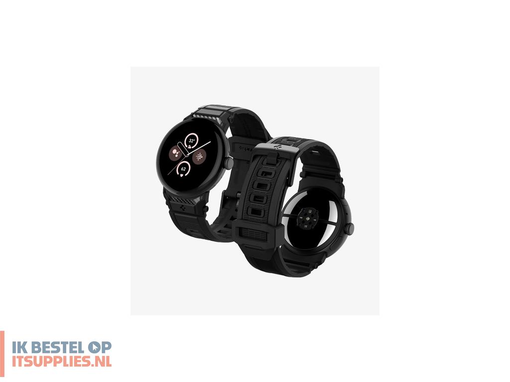 4547927-refurbished_spigen_pixel_watch_3_41mm_band_zwart_thermoplastic_polyurethaan_tpu