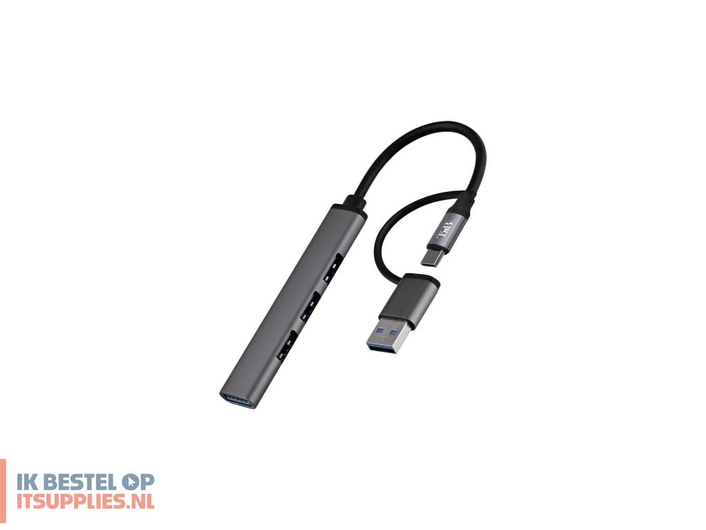 1518105-tnb_hubslim4_interface_hub_usb_20_5000_mbits_grijs