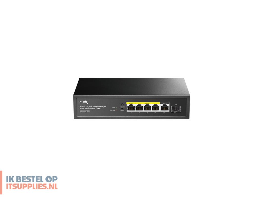 1513481-cudy_gs1005pts1_netwerk-switch_gigabit_ethernet_101001000_power_over_ethernet_poe_zwart