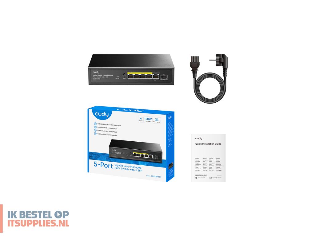1515682-cudy_gs1005pts1_netwerk-switch_gigabit_ethernet_101001000_power_over_ethernet_poe_zwart