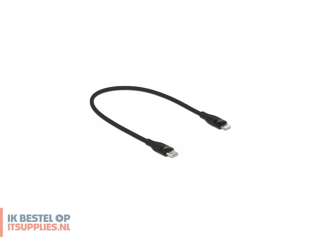 1549738-delock_86636_lightning-kabel_0-5_m_zwart