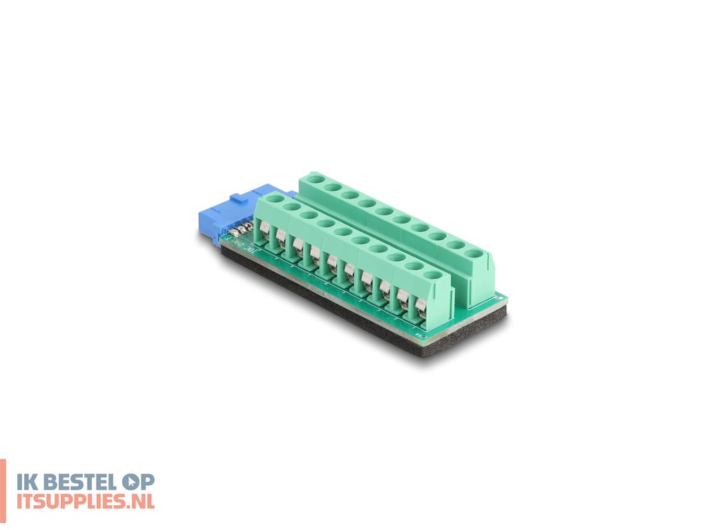 3445195-delock_67191_tussenstuk_voor_kabels_usb_header_-_19_pin_terminal_block_-_20_pin_zwart-_groen