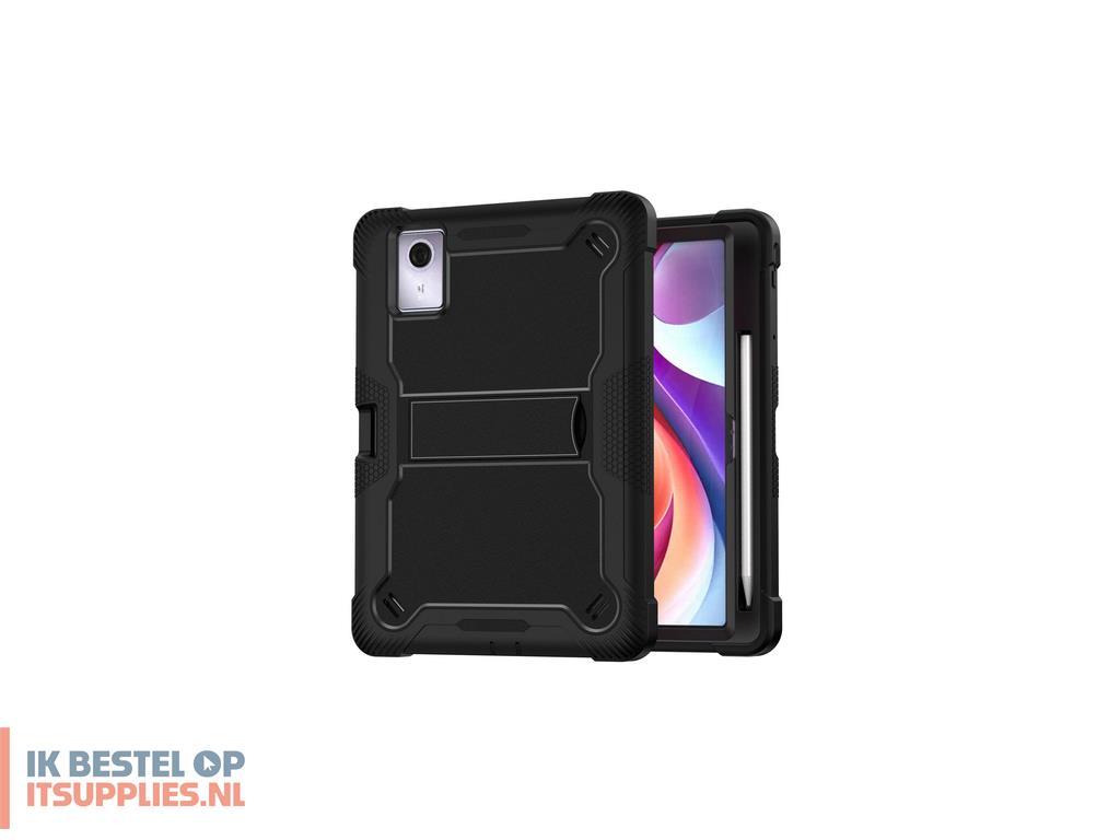 1556669-estuff_lenovo_tab_k12_tampa_defender_without_built-in_screen_protector_black_zwart