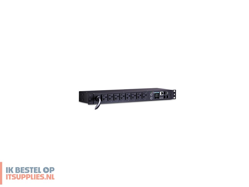 3044566-cyberpower_pdu31406_energiedistributie_8_ac-uitgangen_1u_zwart