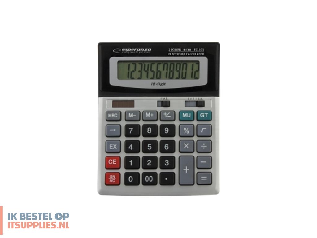 4951950-esperanza_ecl103_calculator_desktop_basisrekenmachine_zwart-_grijs