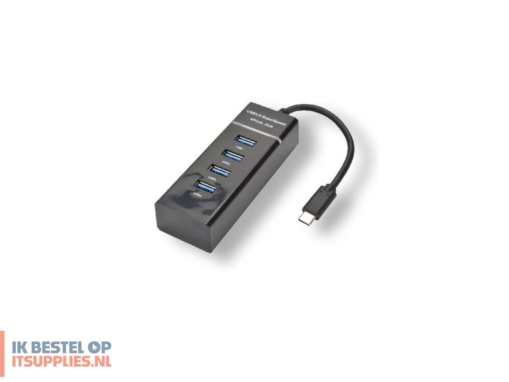 3306163-refurbished_mcl_usb3c-h114_interface_hub_usb_32_gen_1_31_gen_1_type-c_5000_mbits_zwart