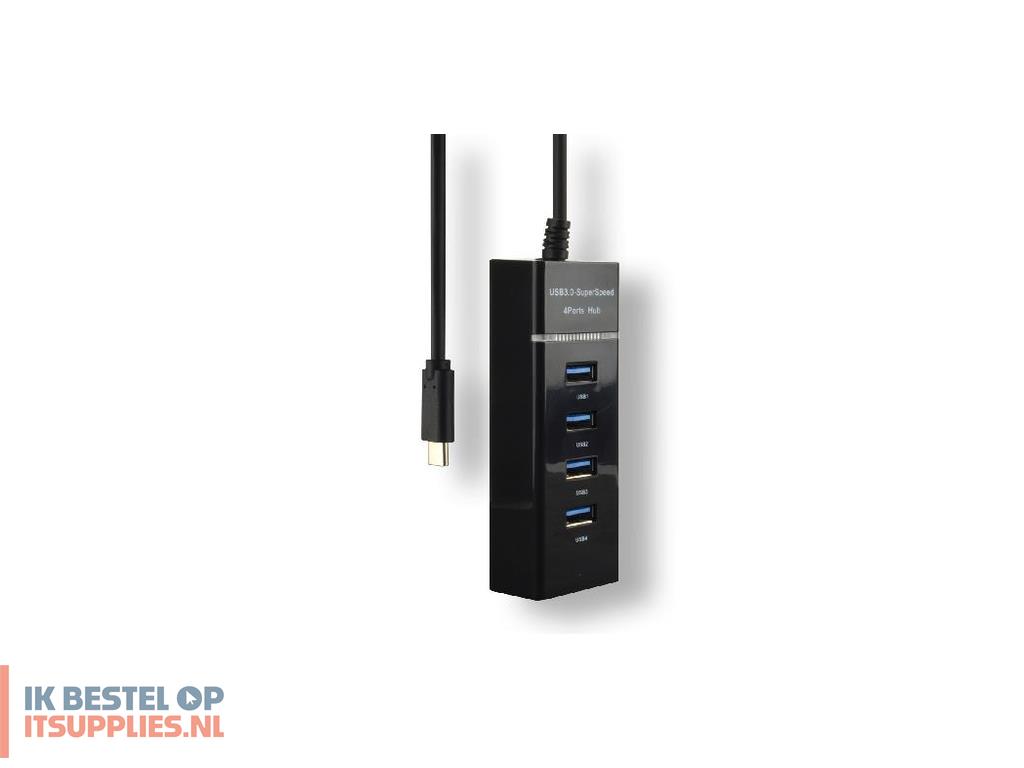 3310088-refurbished_mcl_usb3c-h114_interface_hub_usb_32_gen_1_31_gen_1_type-c_5000_mbits_zwart