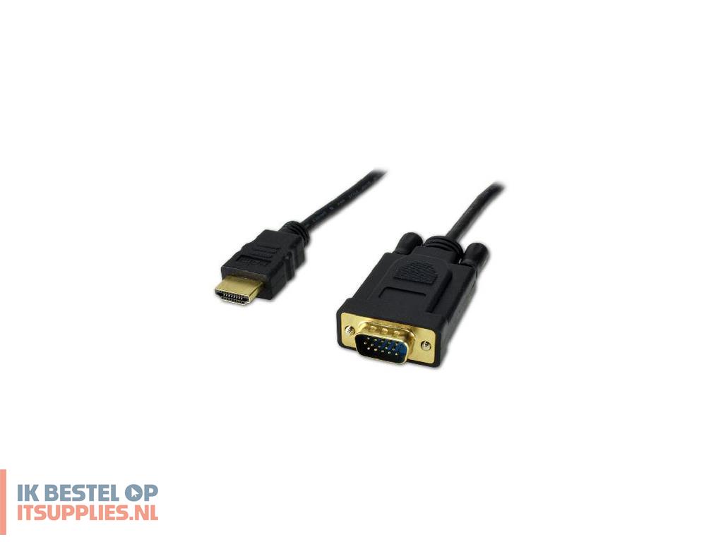 3027835-refurbished_mcl_mc287-15m_video_kabel_adapter_1-5_m_hdmi_type_a_standaard_vga_d-sub_zwart