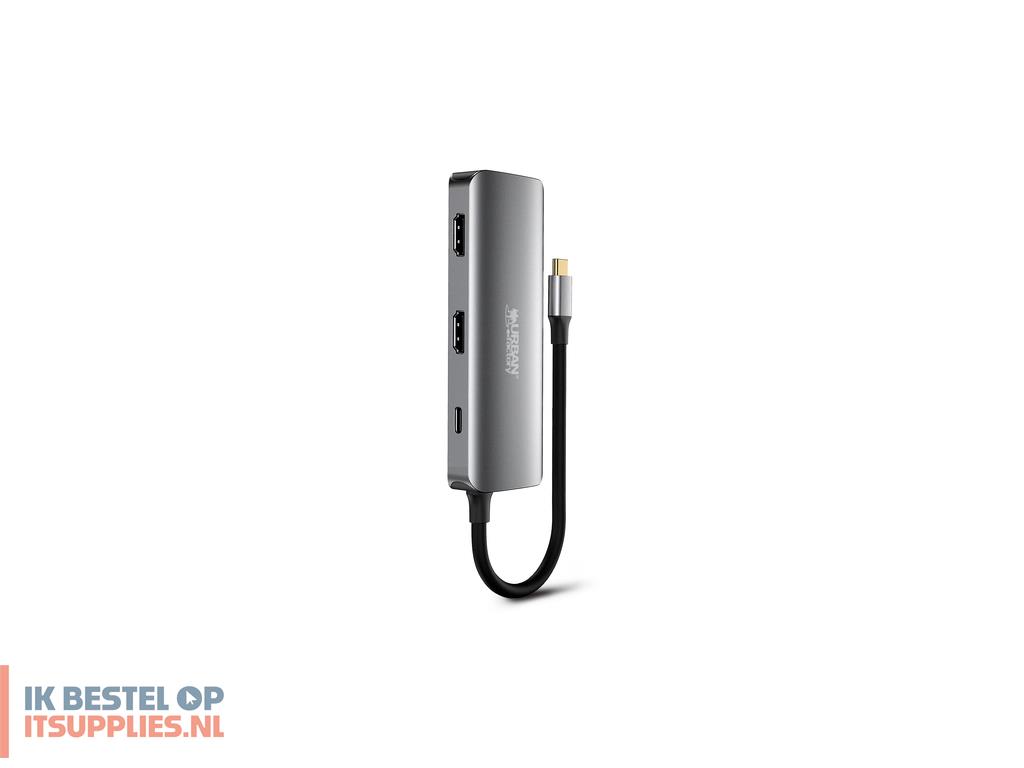 4526594-refurbished_urban_factory_mhc55uf_laptop_dock_poortreplicator_bedraad_usb_32_gen_1_31_gen_1_type-c_grijs