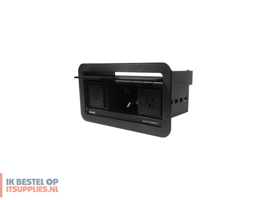 1606011-biamp_easyconnect_ec-p-us_tafel_kabeldoos_zwart_1_stuks
