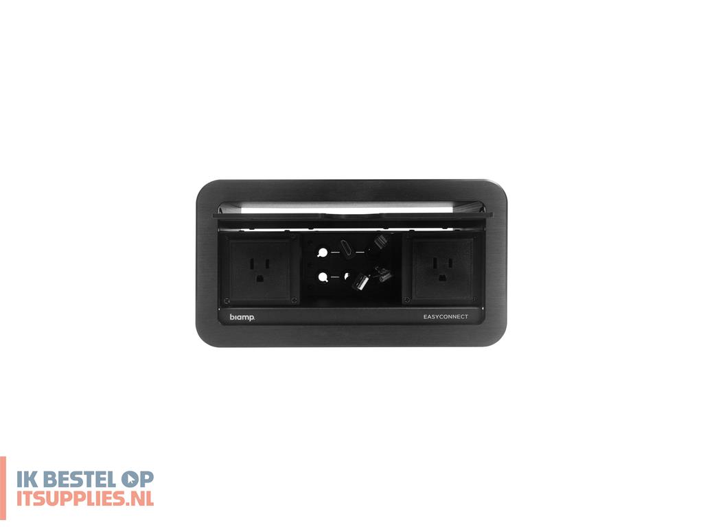 1606839-biamp_easyconnect_ec-p-us_tafel_kabeldoos_zwart_1_stuks