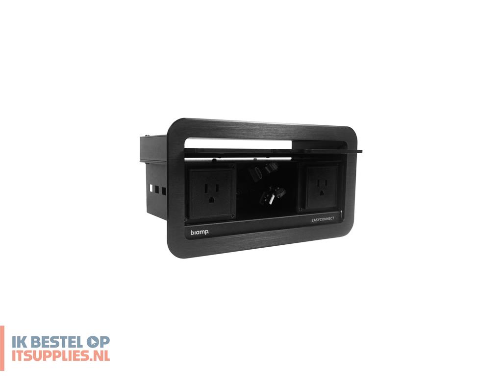 1607614-biamp_easyconnect_ec-p-us_tafel_kabeldoos_zwart_1_stuks