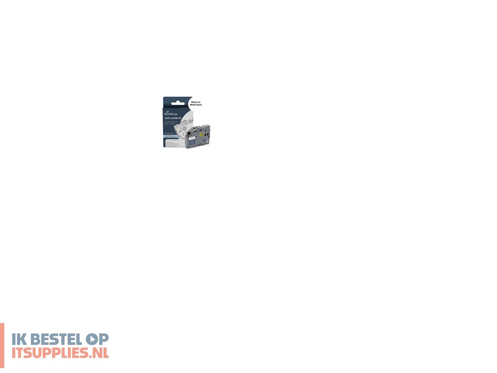 1539192-mediarange_mrbtzn221_labelprinter-tape_zwart_op_wit