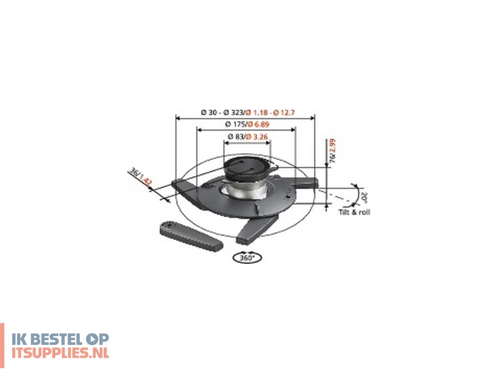 0437686-vogels_epc6545_projector_beugel_plafond